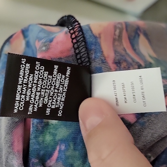 NWT Torrid Black Midi Dress with Pink and Orange Pattern - Picture 11 of 15